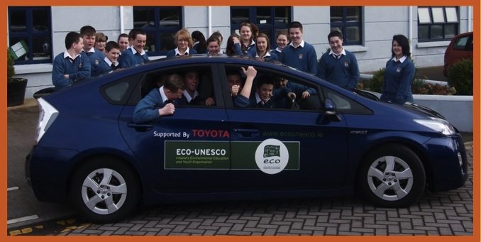 Eco Unesco Visit Desmond College in Electric Car Eco Unesco Visit Desmond College in Electric Car