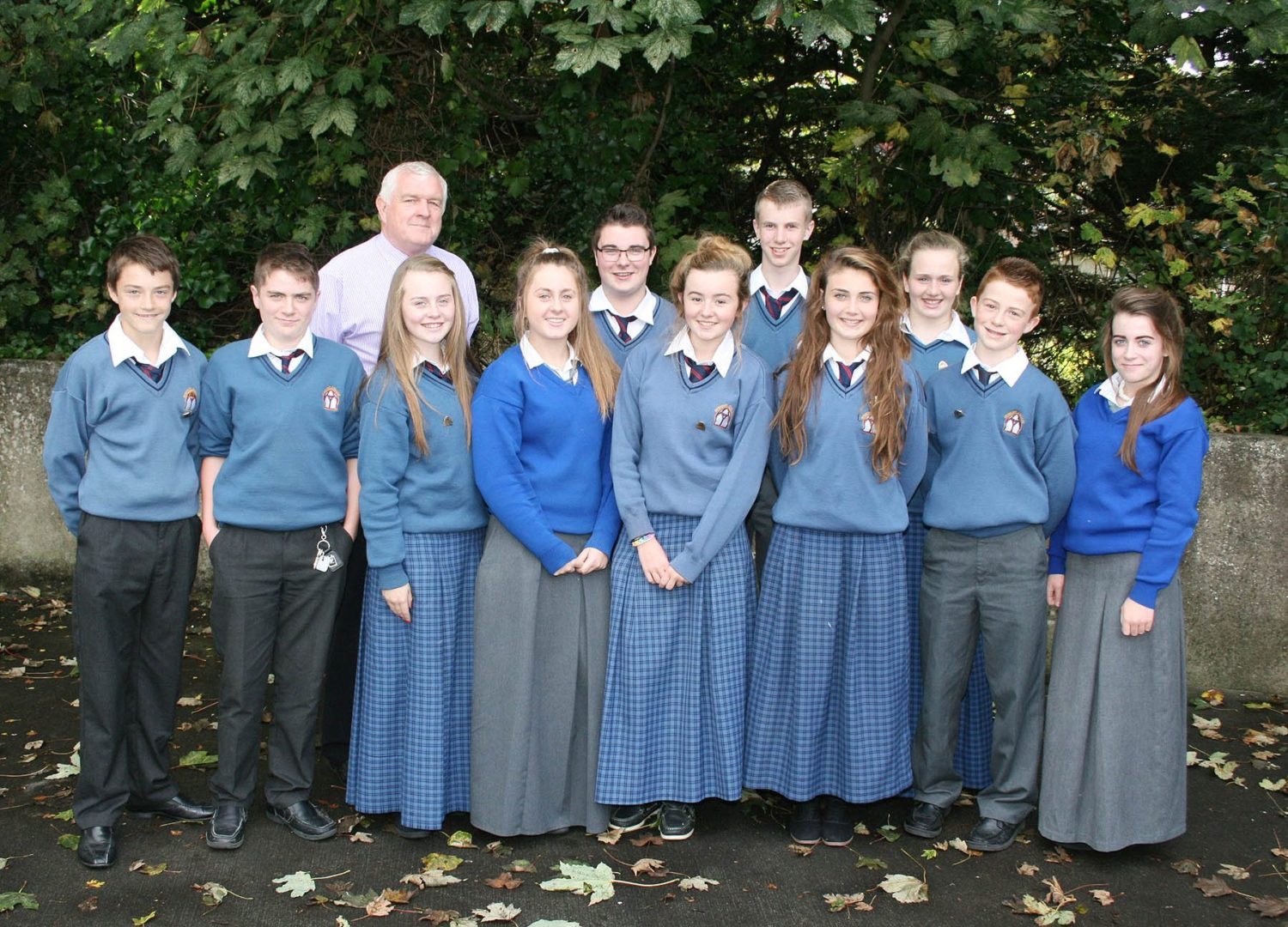 Students from Desmond College and the Gaelcholaiste Ui Chonba who are on the Student Council 2014-2015