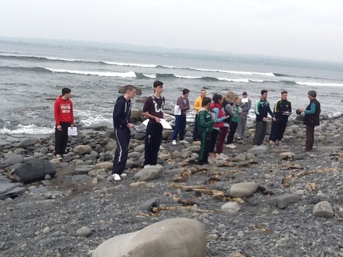 2014-2015 Leaving Certificate Students on their Geography Trip
