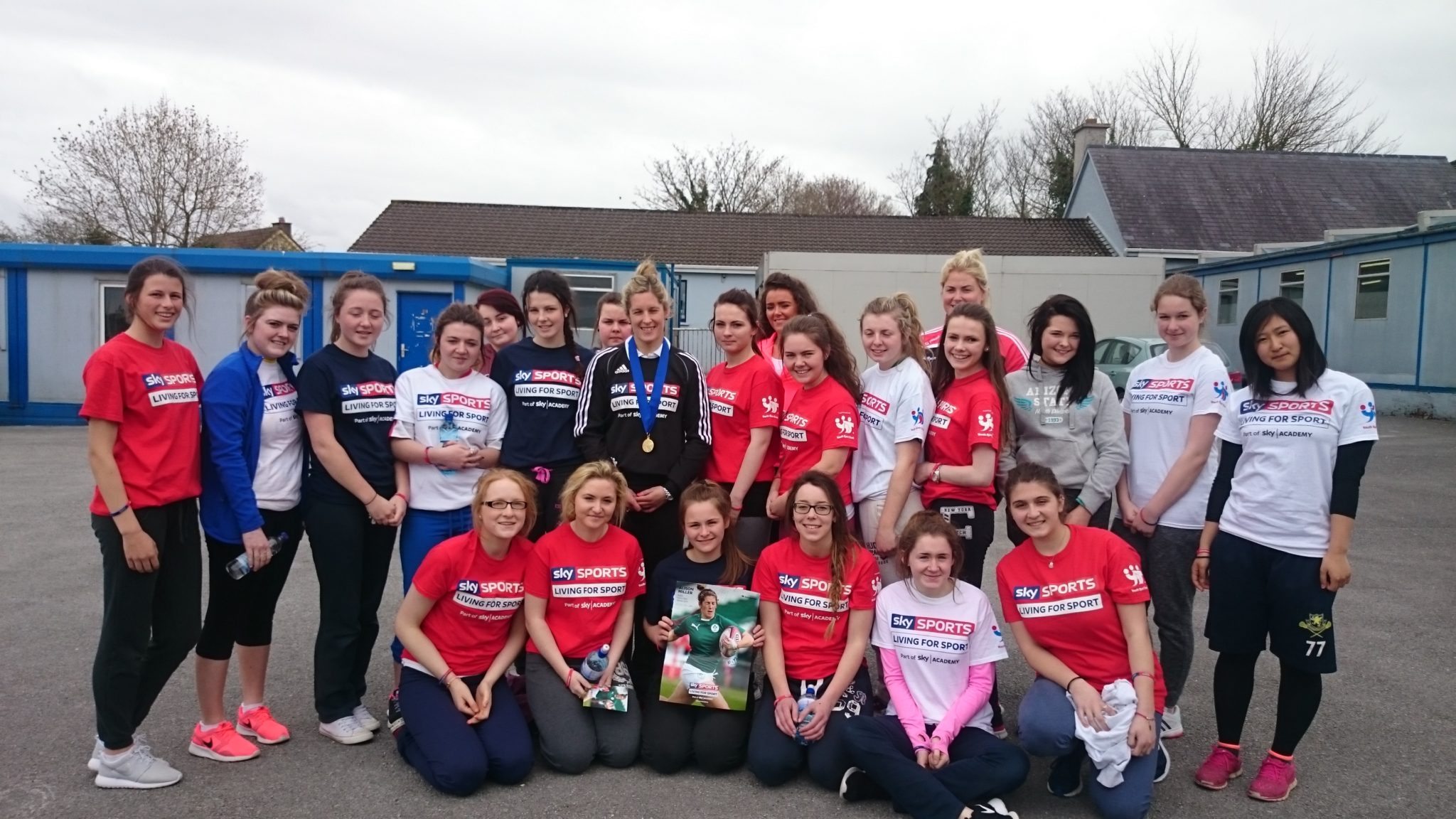 5th Year Girls with Alison Miller for Desmond College Active Schools Week 2015