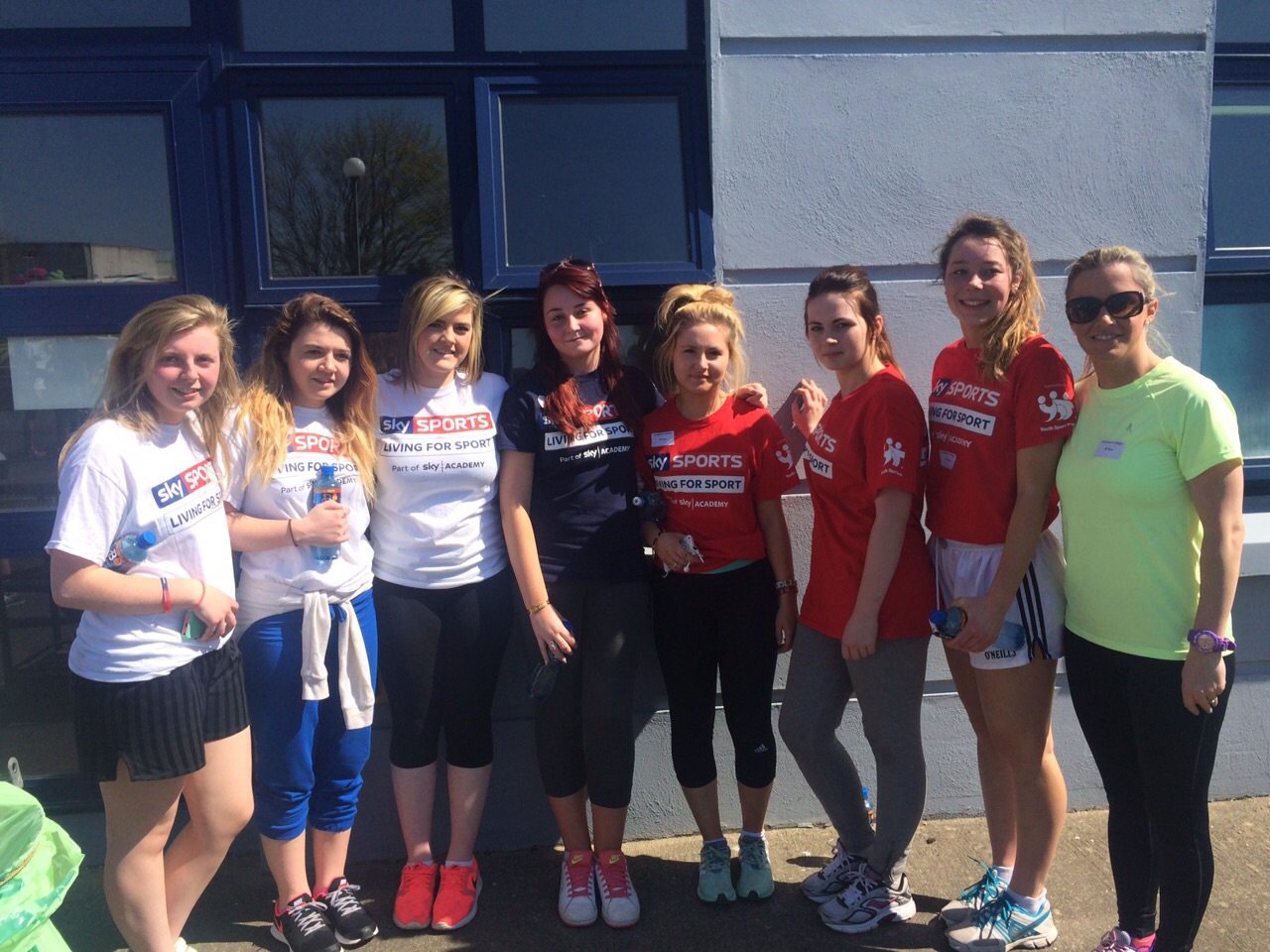 5th year students with Ms Quaid, Desmond College, after completing the 5km Run / Walk for charity Console on Sunday 19th April 2015