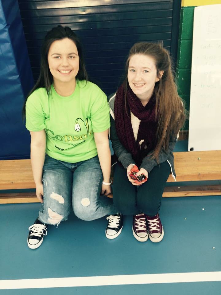 Lauren Moloney and Sara Flatley: Desmond College TY students who helped organise the event