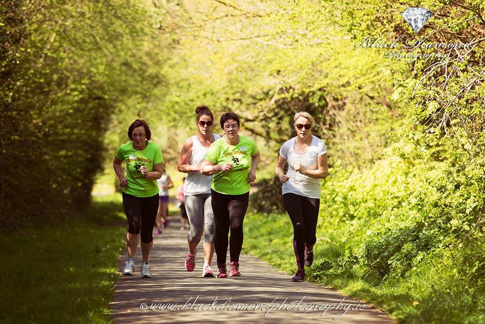 Some of the Participants in Action in the 5km Fun Run (Desmond College)