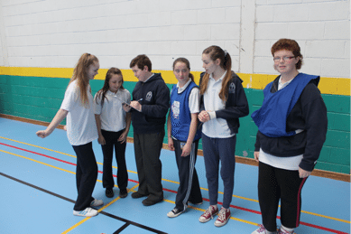 First Year Talk Tactics in Games for Active Week 2015 at Desmond College Newcastle West